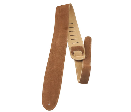Perri’s Leathers Suede Guitar Strap Brown
