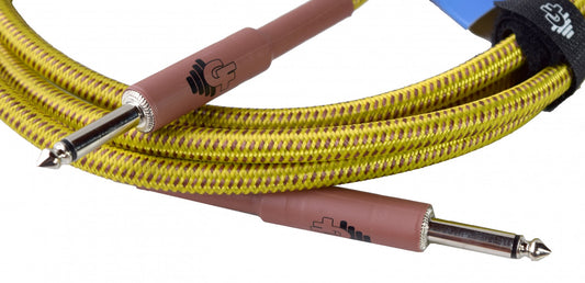 GF Tweed Guitar Cable - 10ft Straight to Angle
