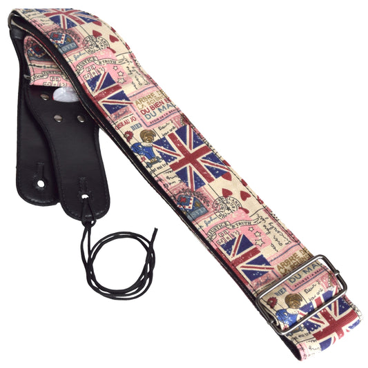 Viper Guitar Strap English Flag