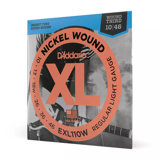 D'Addario EXL110W - Nickel Wound . LIGHT/Wnd 3rd 10-46