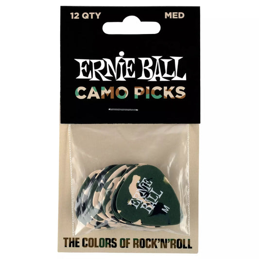 Ernie Ball Camouflage Picks Medium - Pack of 12