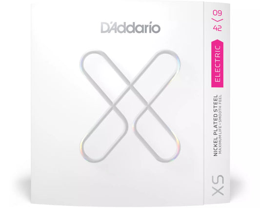 D'Addario XS Nickel Coated Electric Strings - Super Light 09-42