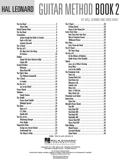 Hal Leonard Guitar Method Book 2