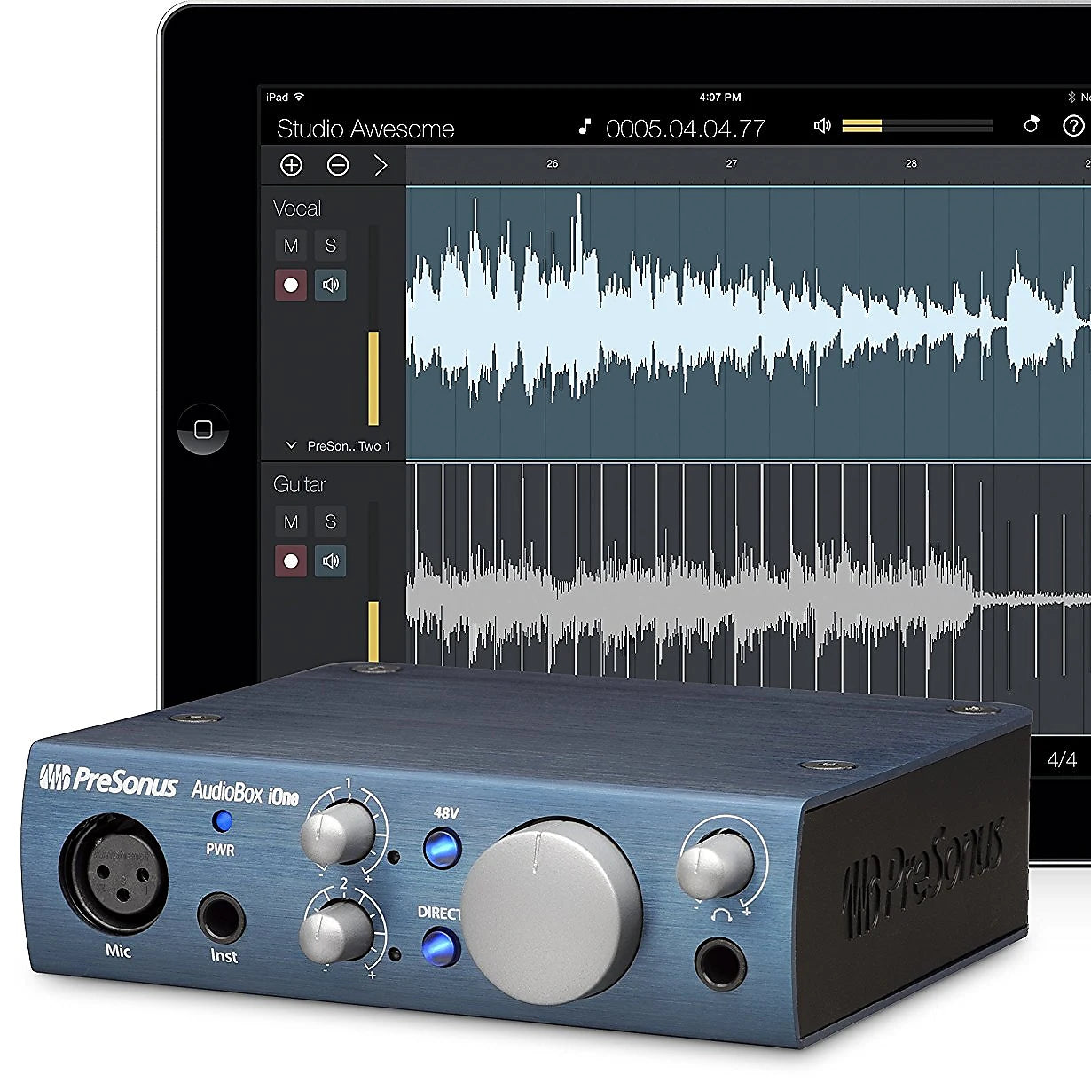 PreSonus AudioBox iOne USB Computer/iPad 1x1 USB Recording Interface