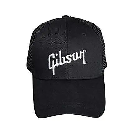 Gibson Black Trucker Snapback Hat