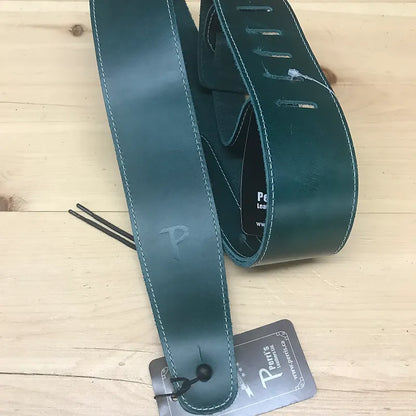 Perri’s Leathers Baseball Leather Guitar Strap Purple