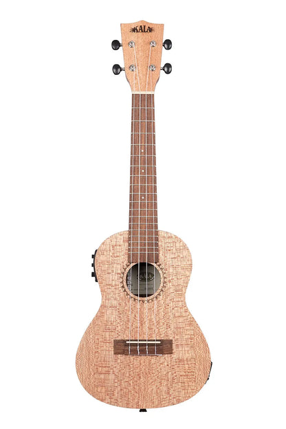 Kala Burled Meranti Concert Ukulele With Eq, Satin