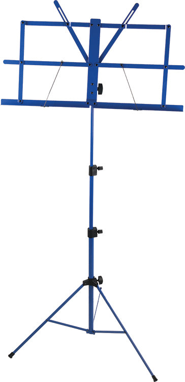 Profile Folding 3 Section Sheet Music Stand W/ Carrying Bag Blue