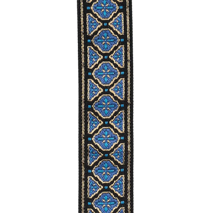 D'Addario Eco-Comfort Guitar Strap - Blue & Gold