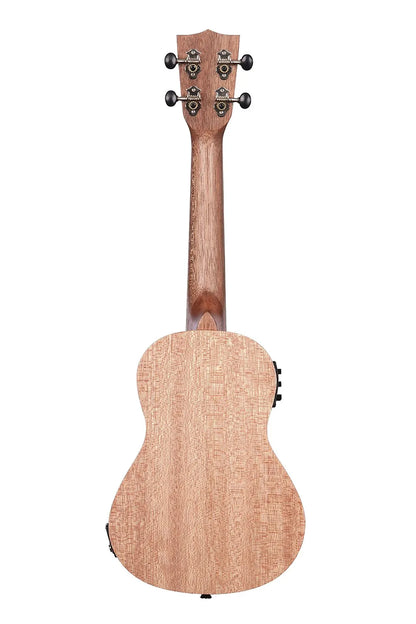 Kala Burled Meranti Concert Ukulele With Eq, Satin