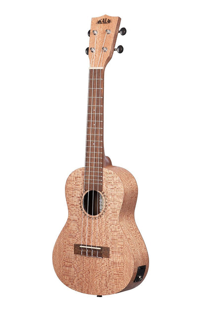 Kala Burled Meranti Concert Ukulele With Eq, Satin