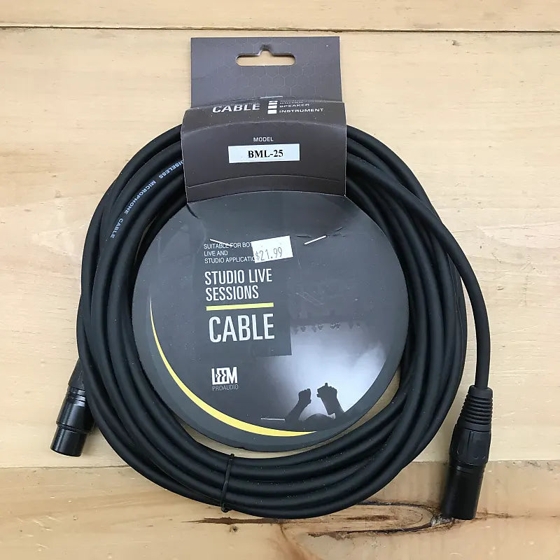 Leem Microphone Cable 25' (XLR F + XLR M)