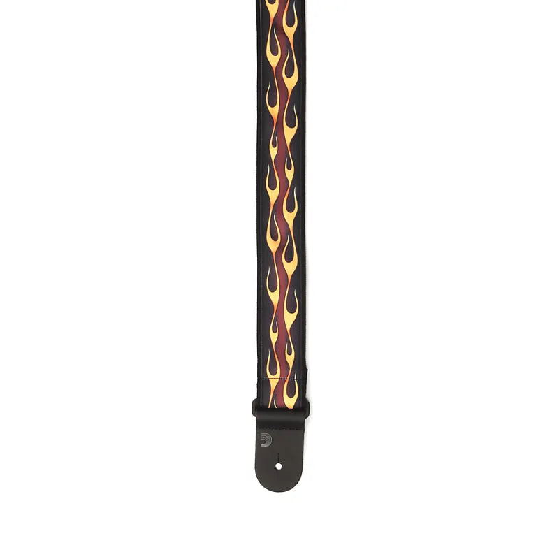 D'Addario Hot Rod Flame Guitar Strap