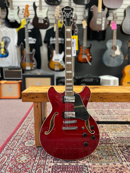 Ibanez Ibanez AS73TCD Semi-Hollowbody Electric Guitar - Transparent Cherry Red