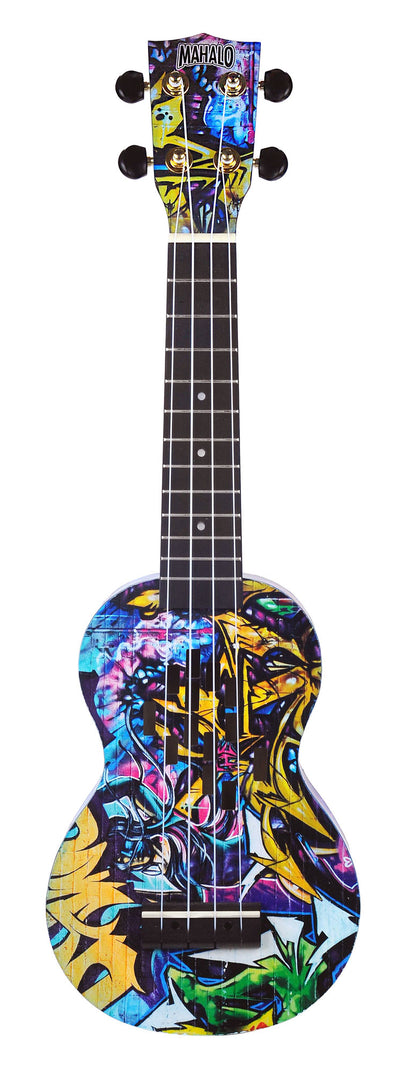 Mahalo Art II Series Grafiti Soprano Ukulele With Bag