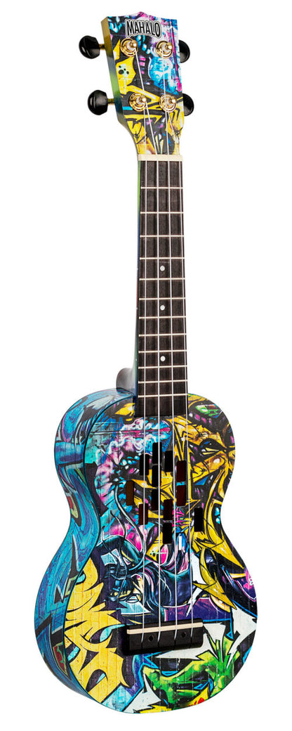 Mahalo Art II Series Grafiti Soprano Ukulele With Bag