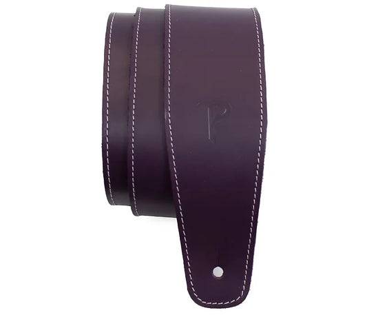 Perri’s Leathers Baseball Leather Guitar Strap Purple