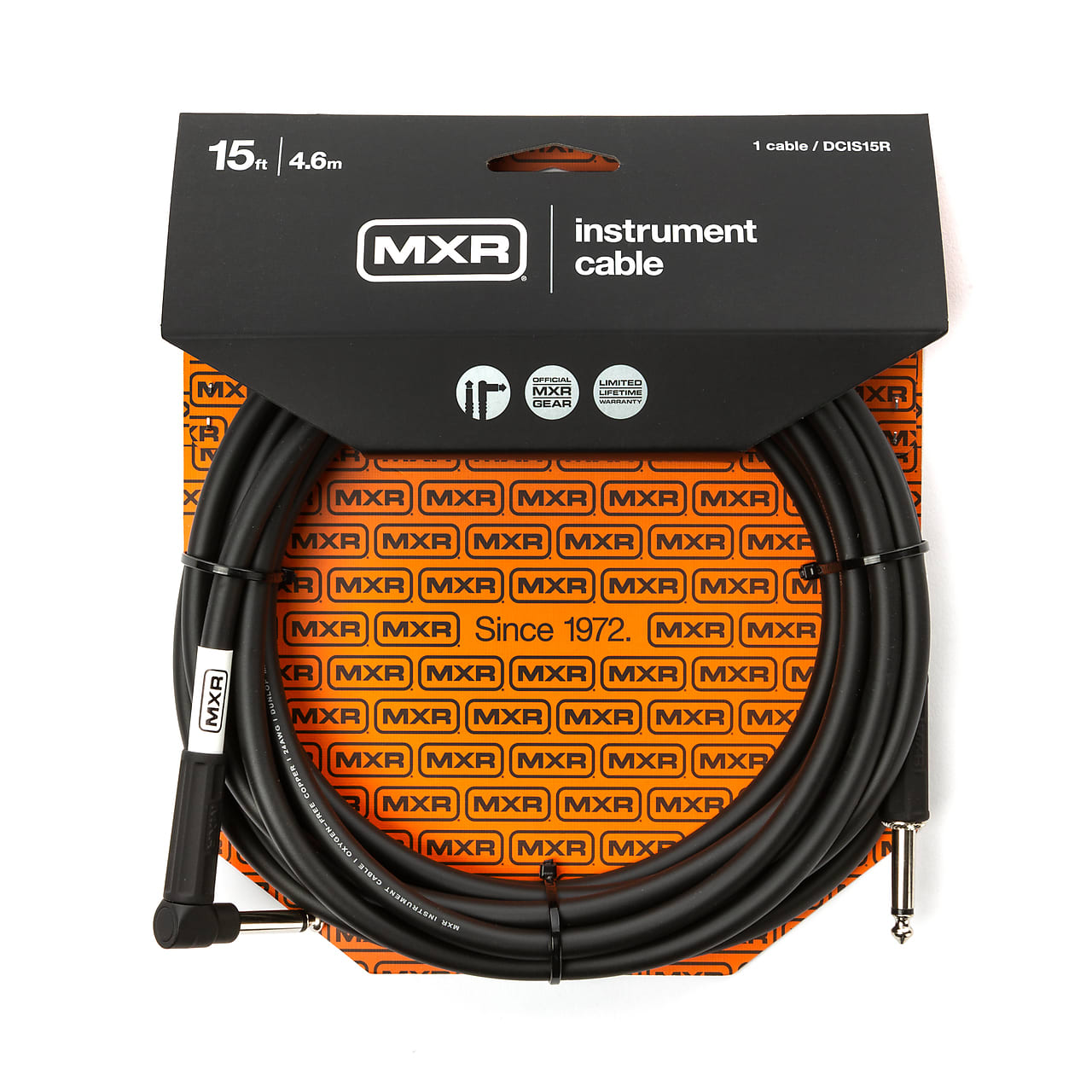 MXR Standard Instrument Cable - 15' Straight to Angle